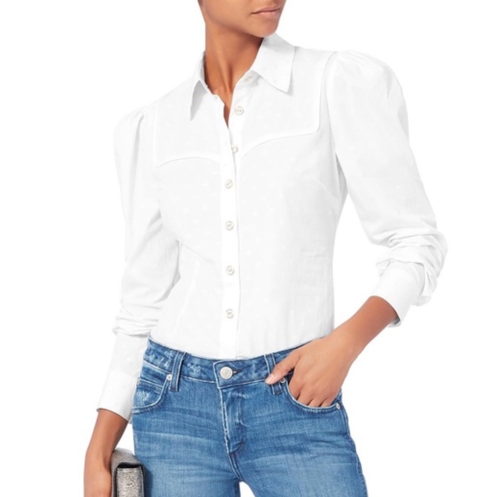 Caroline Constas Clementine Button Up Size XS
